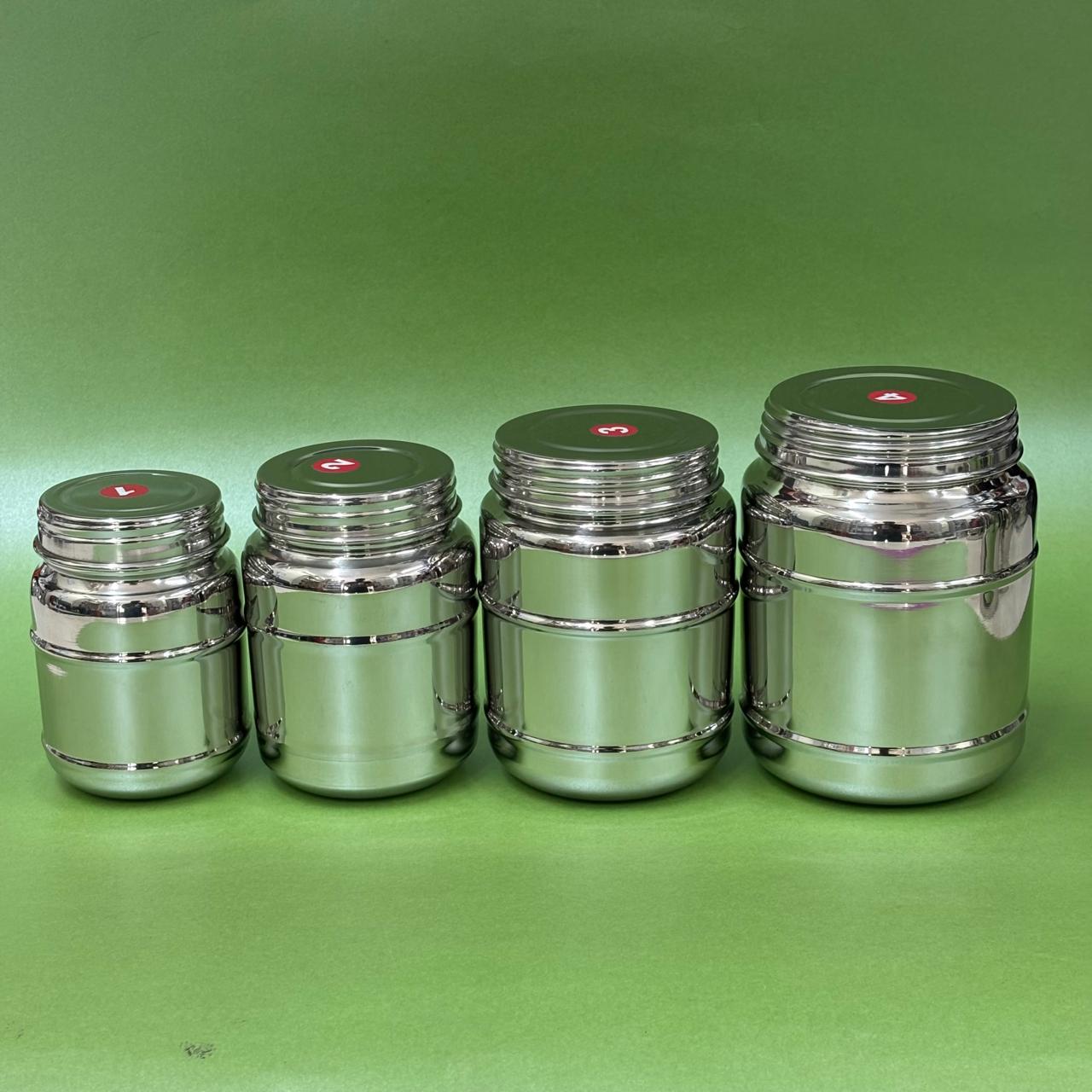 Stainless Steel Horlicks Shape Bottle with Line