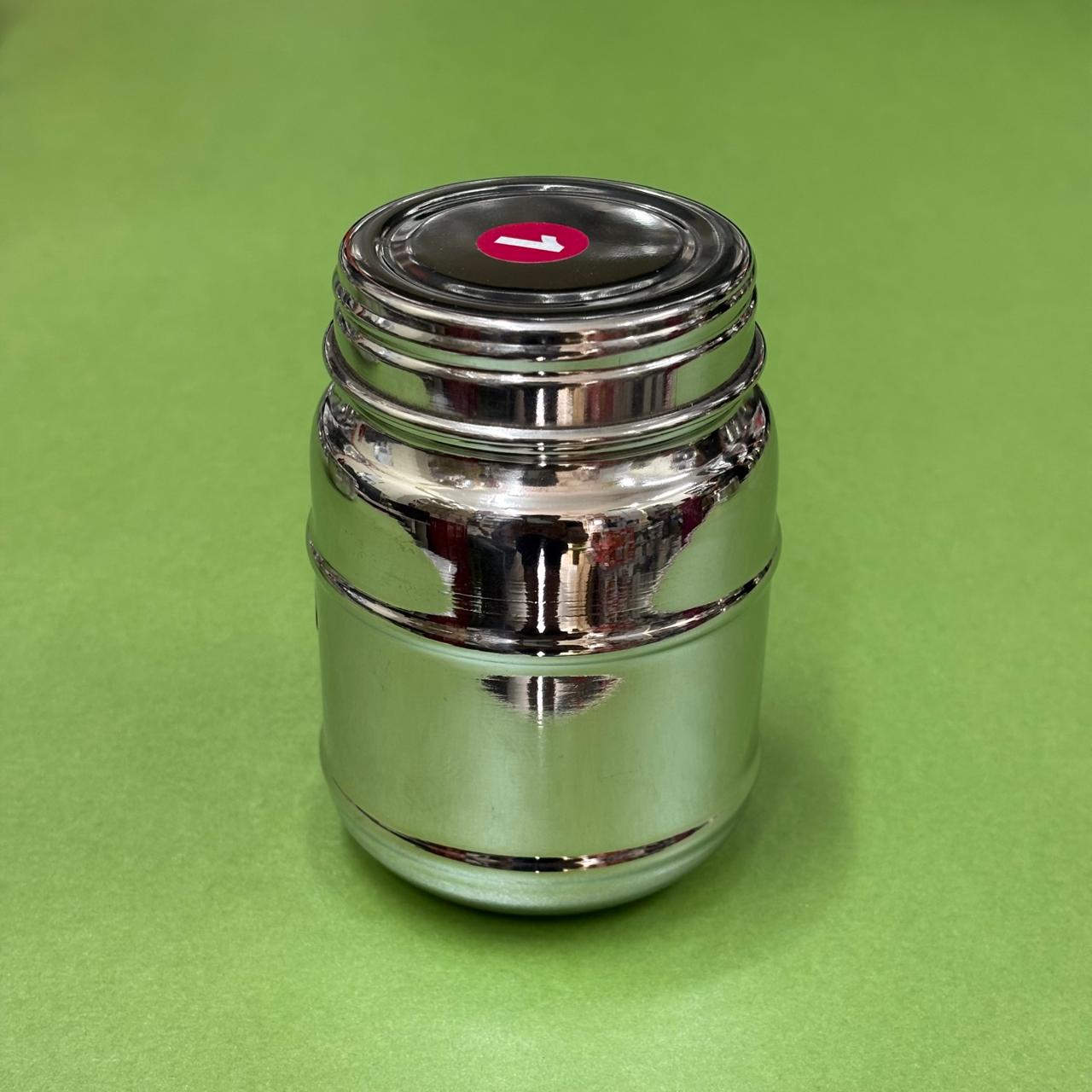 Stainless Steel Horlicks Shape Bottle with Line