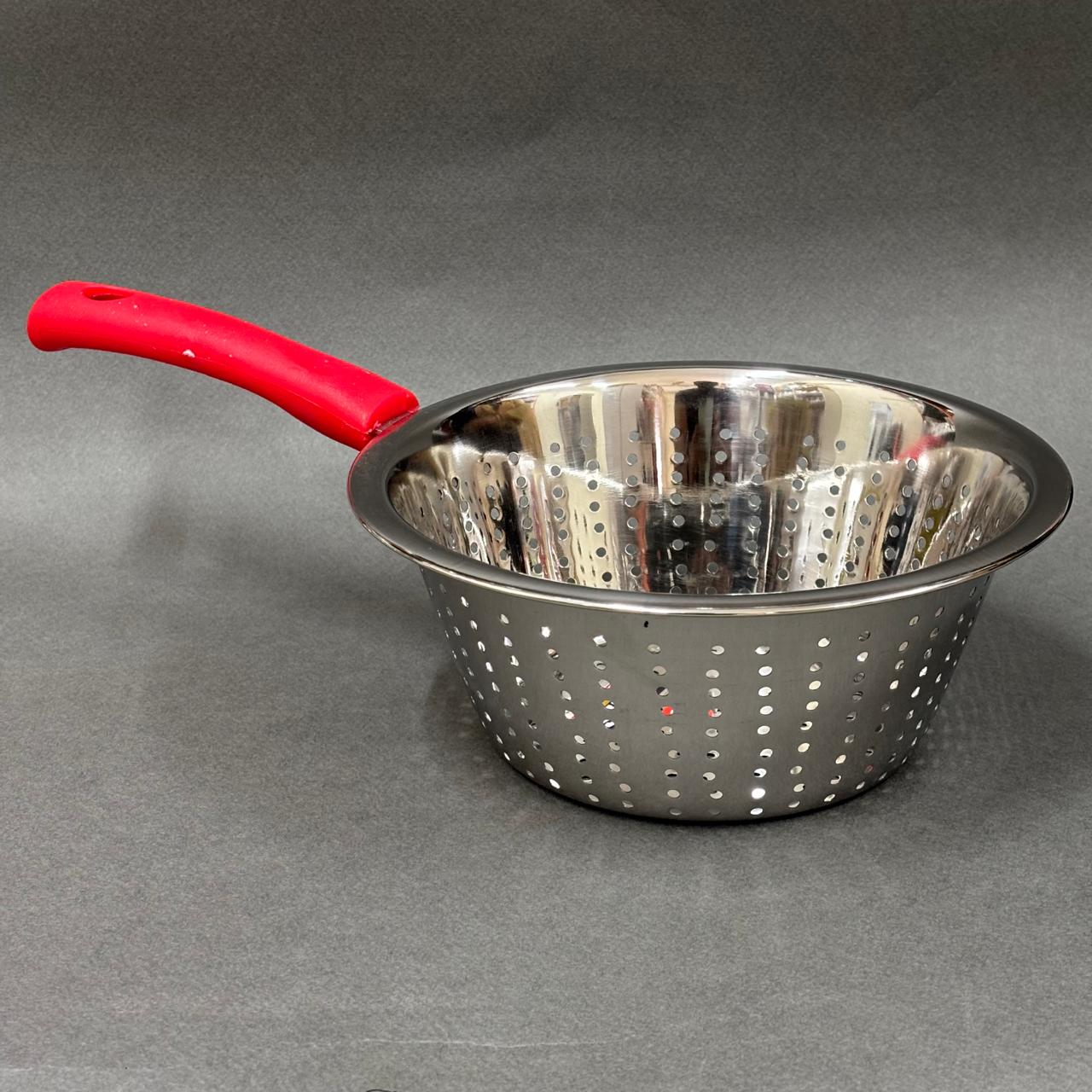 Stainless Steel Vegetable Strainer with Plastic Handle