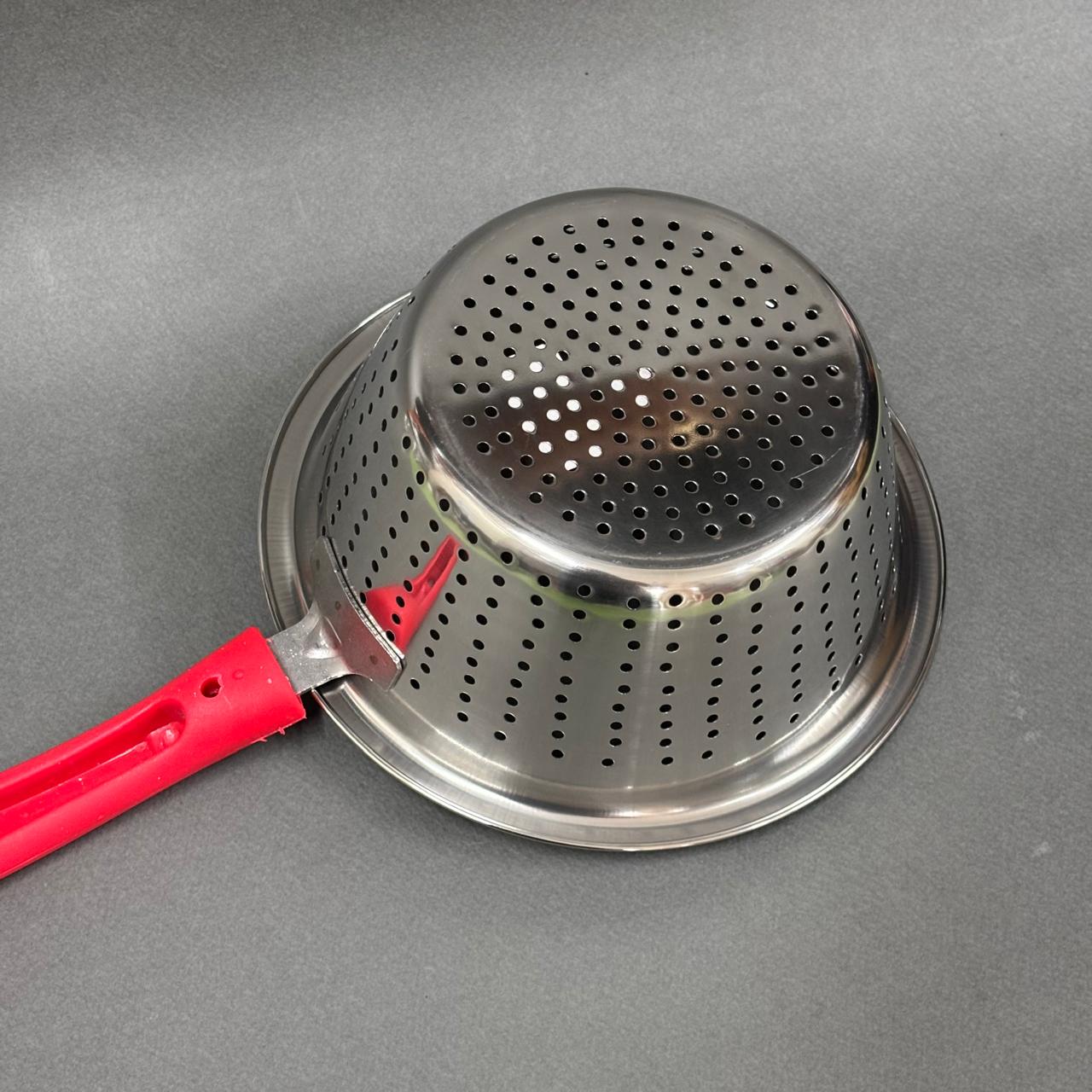 Stainless Steel Vegetable Strainer with Plastic Handle