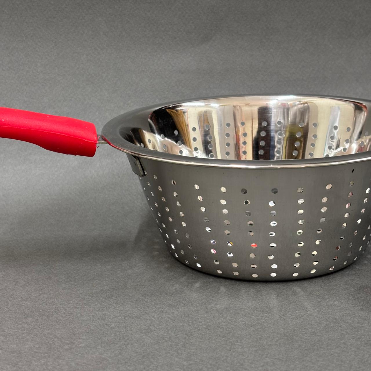 Stainless Steel Vegetable Strainer with Plastic Handle