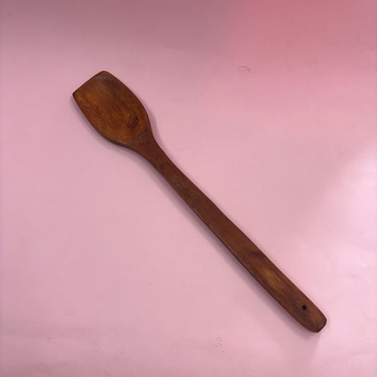 Flat Wooden Ladle for Everyday Cooking