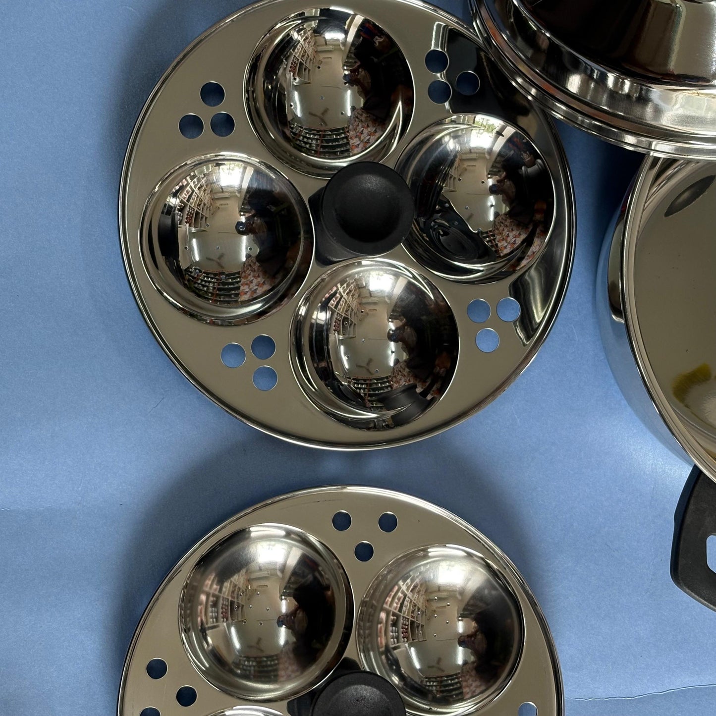 8 Idli Pot with Steamer Plate - Stainless Steel