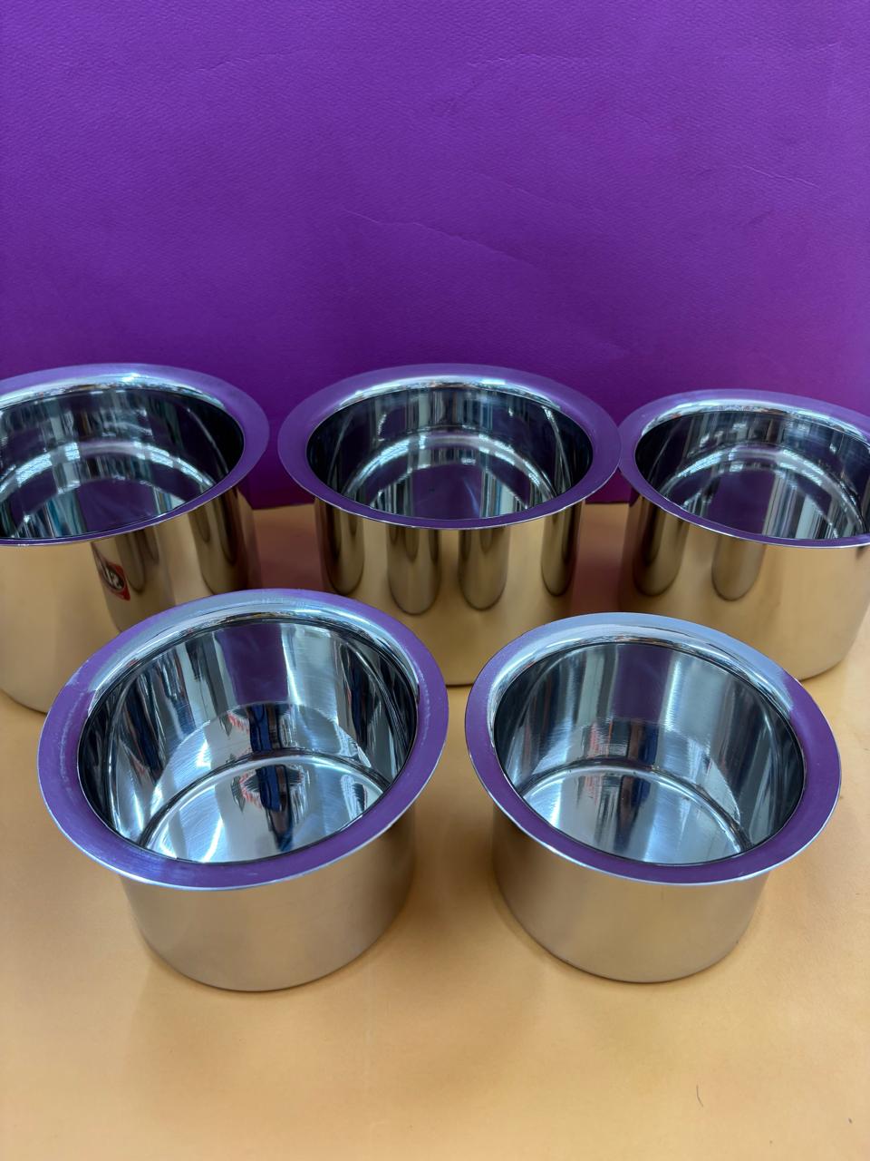 9 in 1 Chettinad Short Adukku Set in Stainless Steel