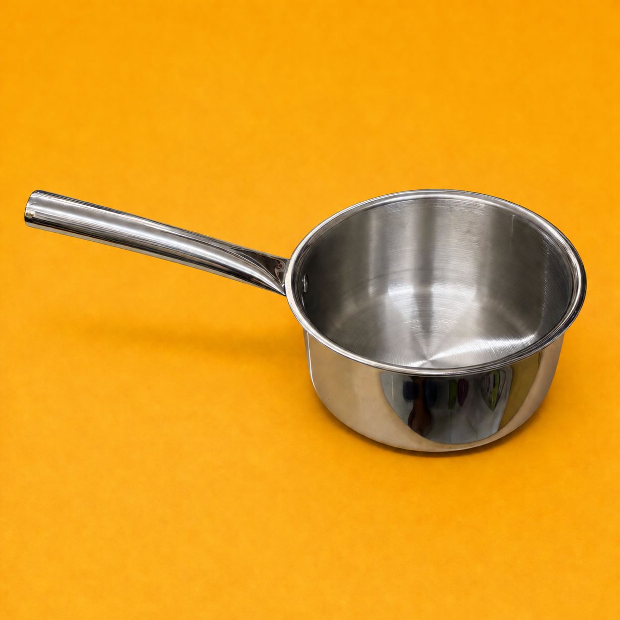 Triply Saucepan with Steel Handle - Stainless steel