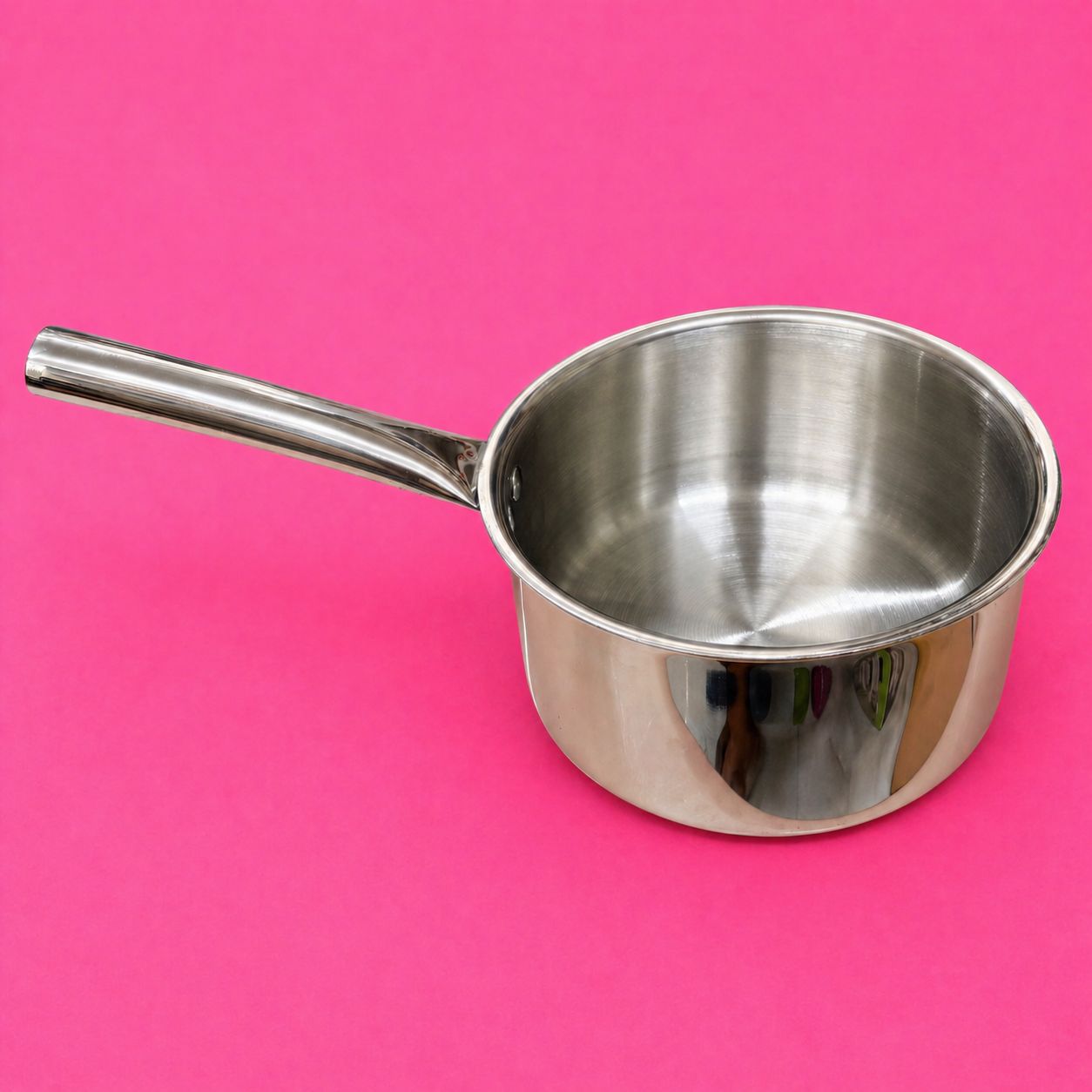 Triply Saucepan with Steel Handle - Stainless steel