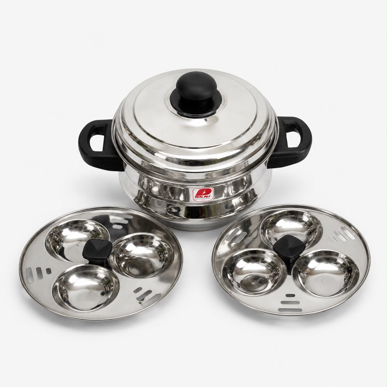 6 Idli Pot  - Stainless Steel