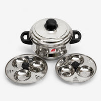 6 Idli Pot  - Stainless Steel