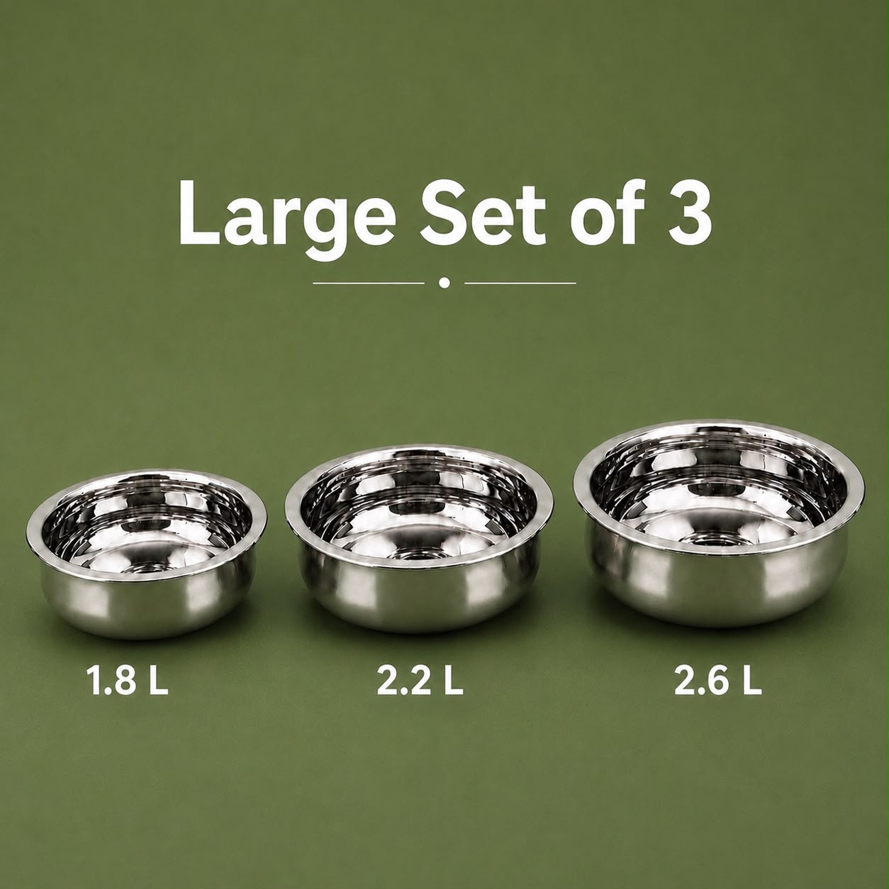Shallow Cook & Serve Handi – Stainless Steel