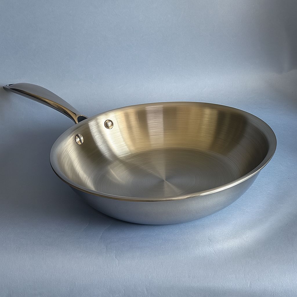 Tri-Ply Stainless Steel Frying Pan – Heavy Duty & Induction Compatible