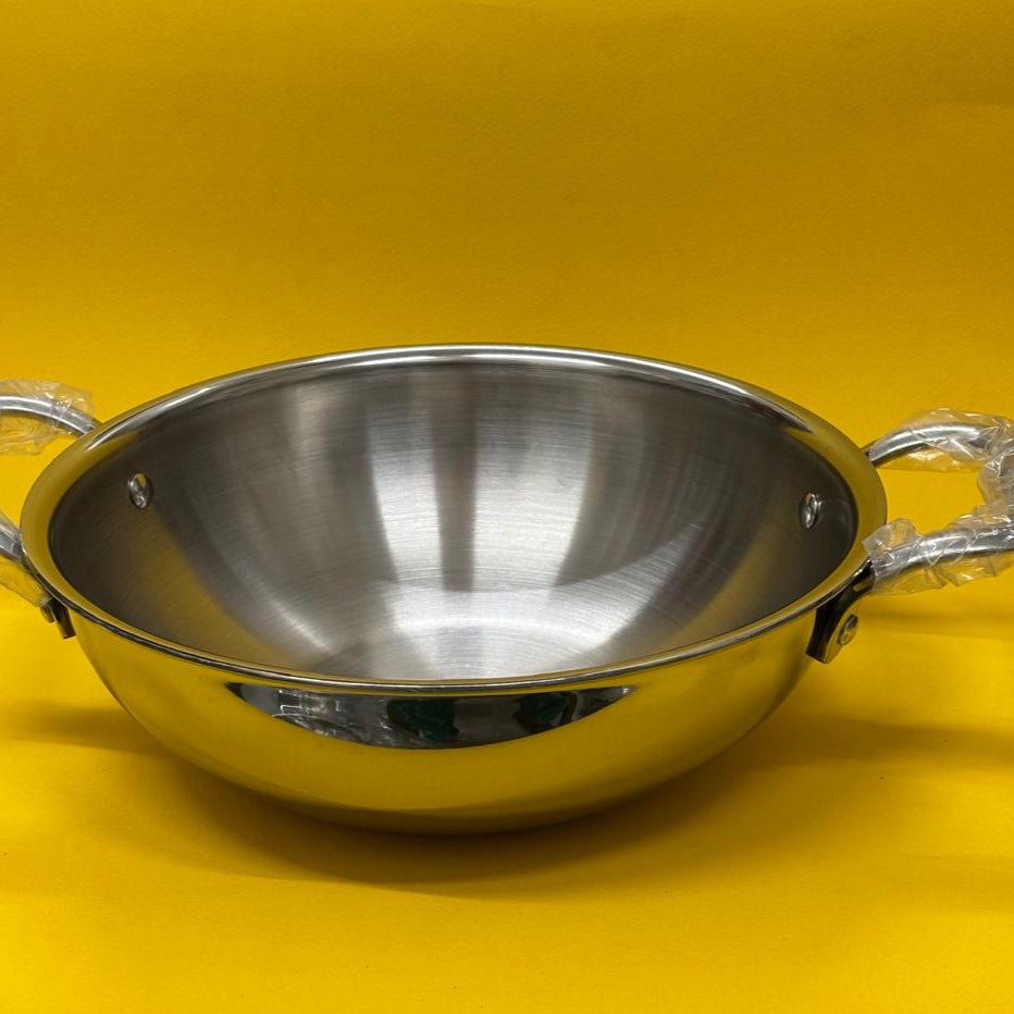 TriPly Kadai - Stainless Steel (Without Lid)