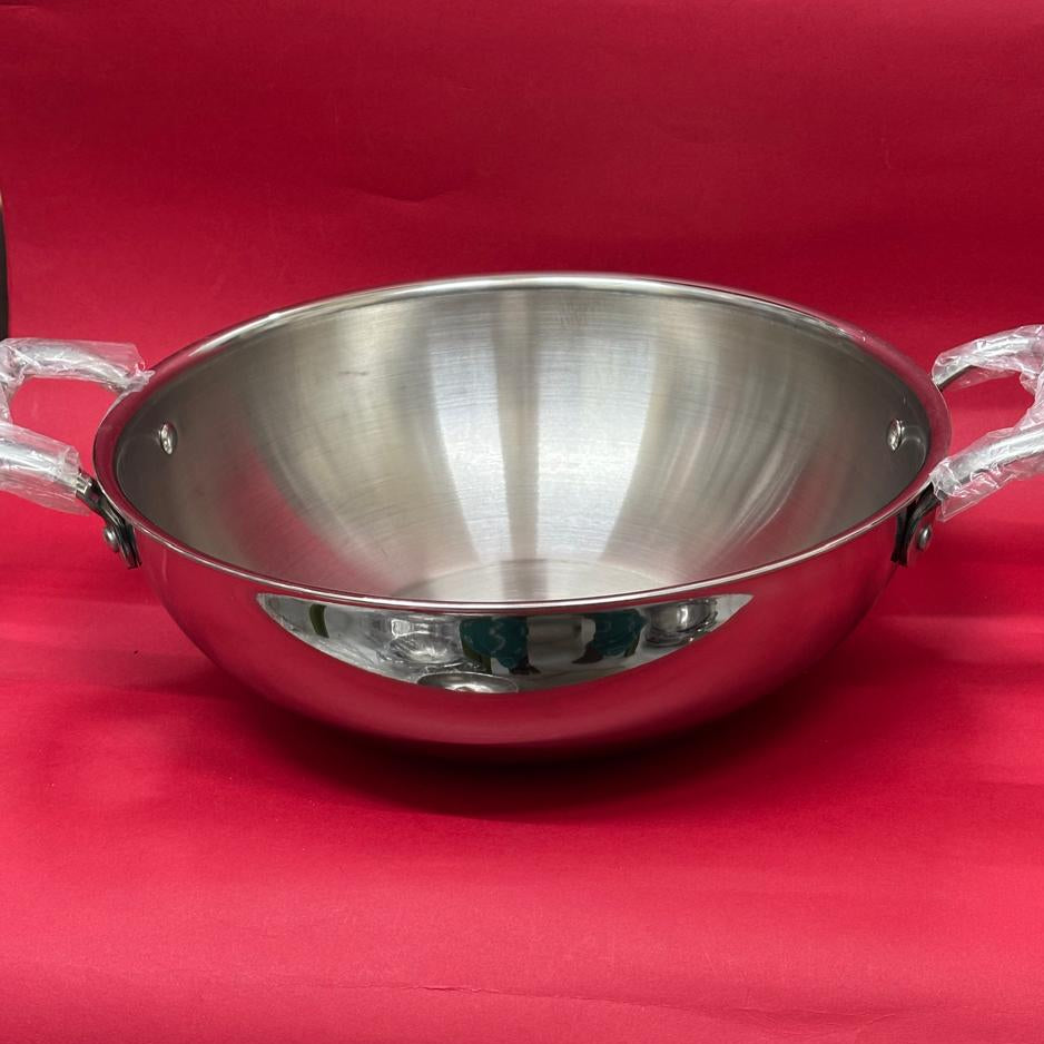 TriPly Kadai - Stainless Steel (Without Lid)