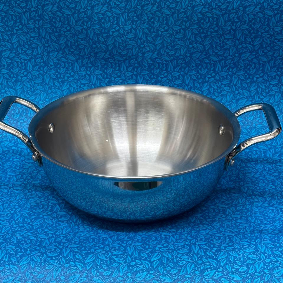 TriPly Deep Kadai  Induction Friendly (Without Lid)