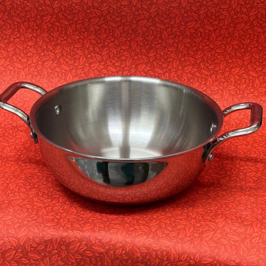 TriPly Deep Kadai  Induction Friendly (Without Lid)