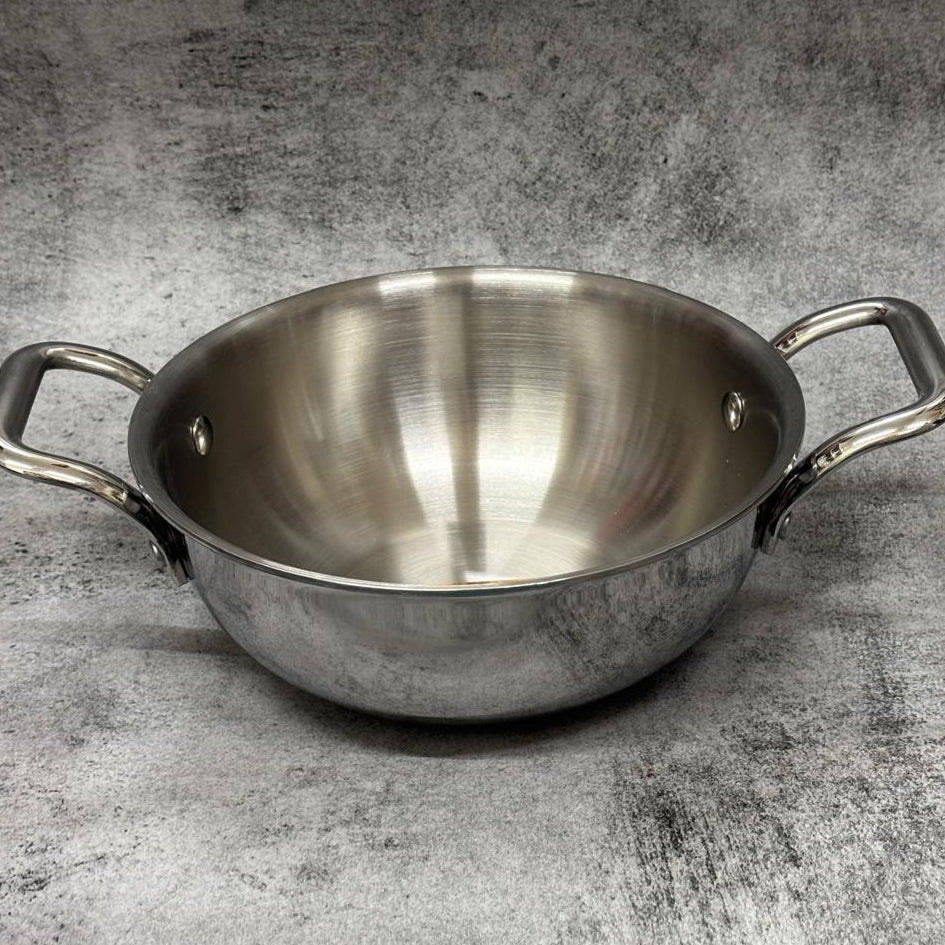TriPly Deep Kadai  Induction Friendly (Without Lid)