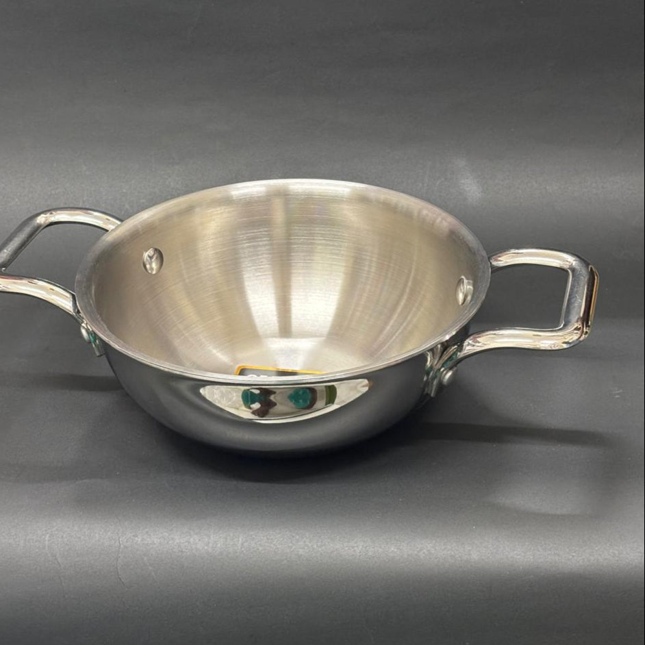TriPly Deep Kadai  Induction Friendly (Without Lid)