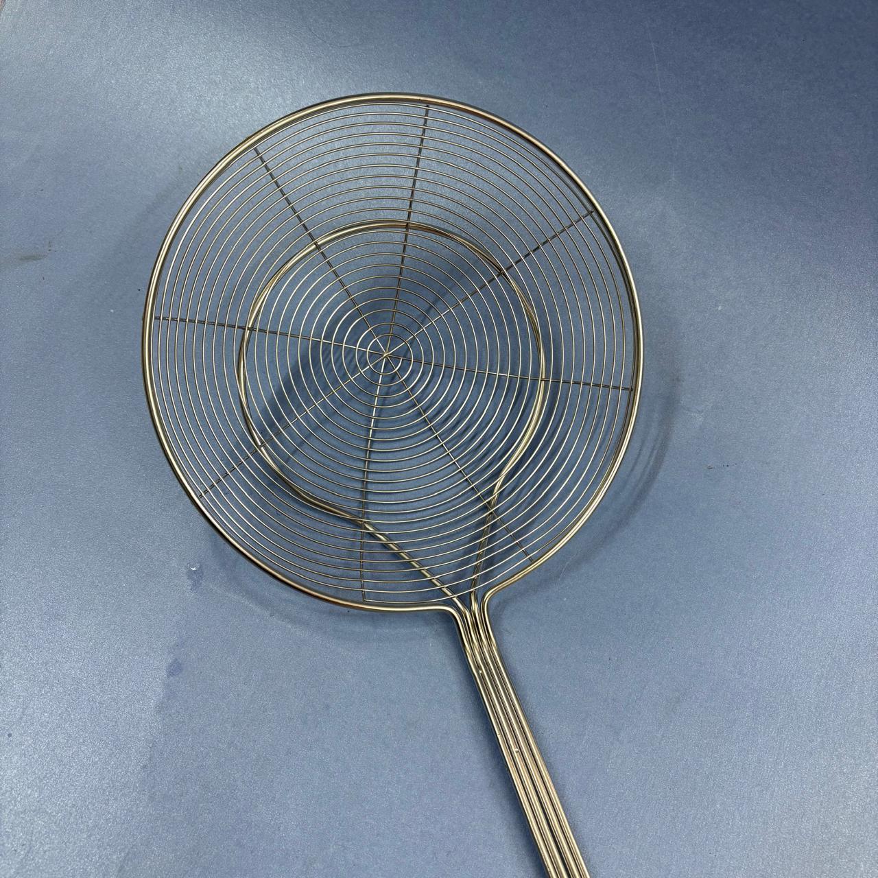 JARANI – China Model Stainless Steel Frying Ladle with Bamboo Handle