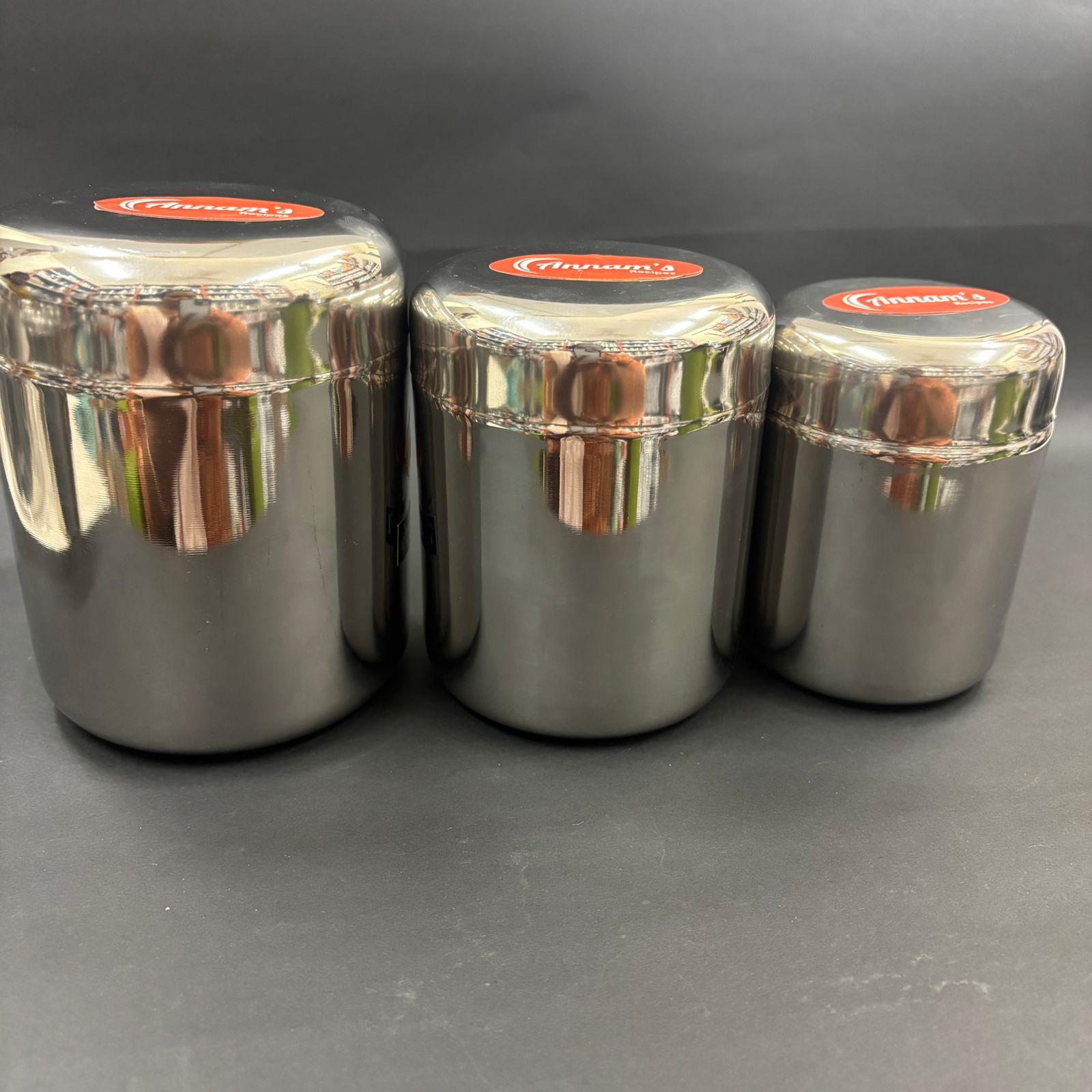 Apple Deep Dhaba – Stainless Steel Container Set of 4 with Lids | Annam ...