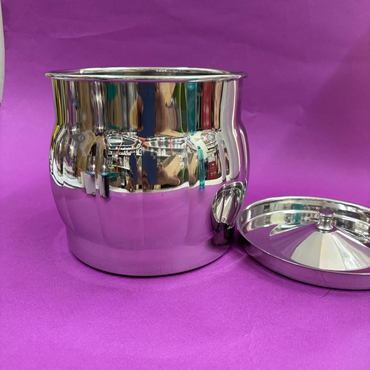 Fancy Stainless Steel Storage Container with Lid