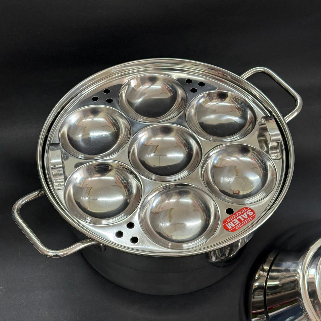 Chettinad 12 Idly Pot with Handle – Salem Stainless Steel