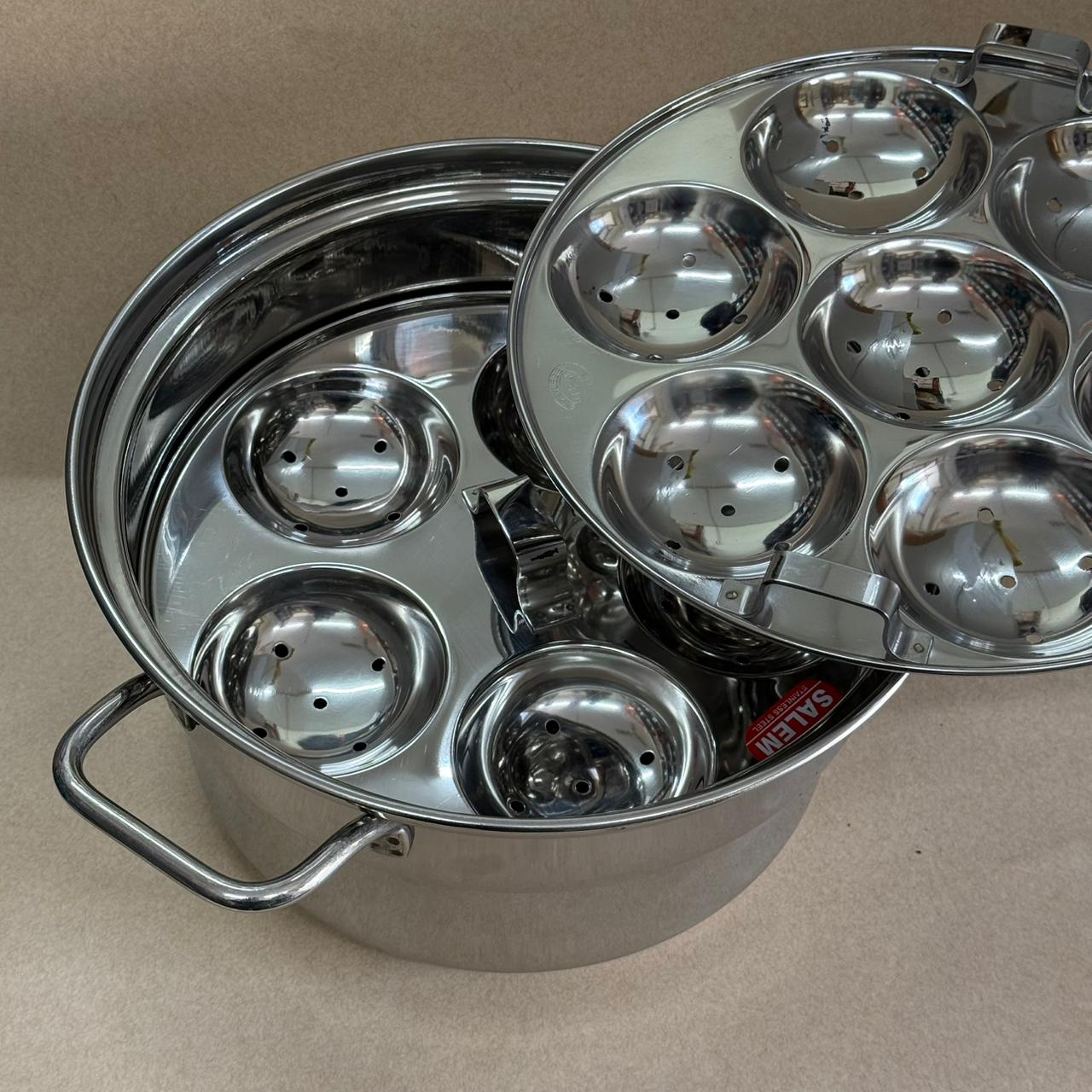Chettinad 12 Idly Pot with Handle – Salem Stainless Steel