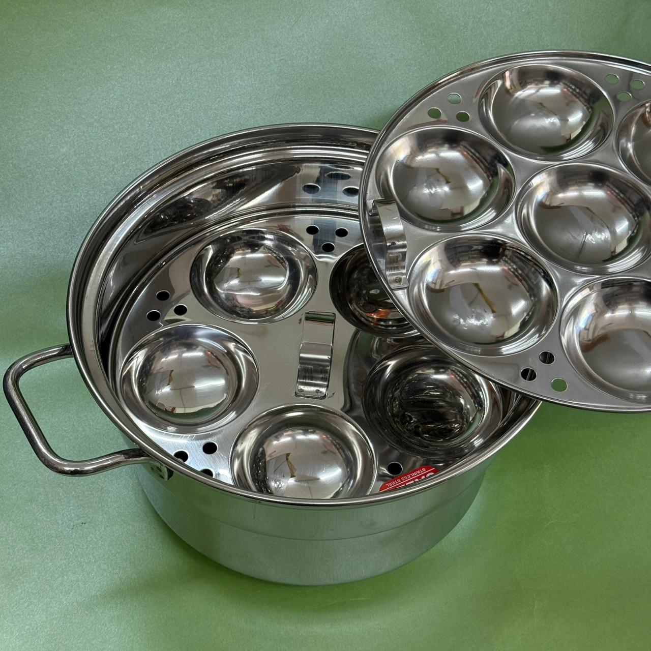 Chettinad 12 Idly Pot with Handle – Salem Stainless Steel