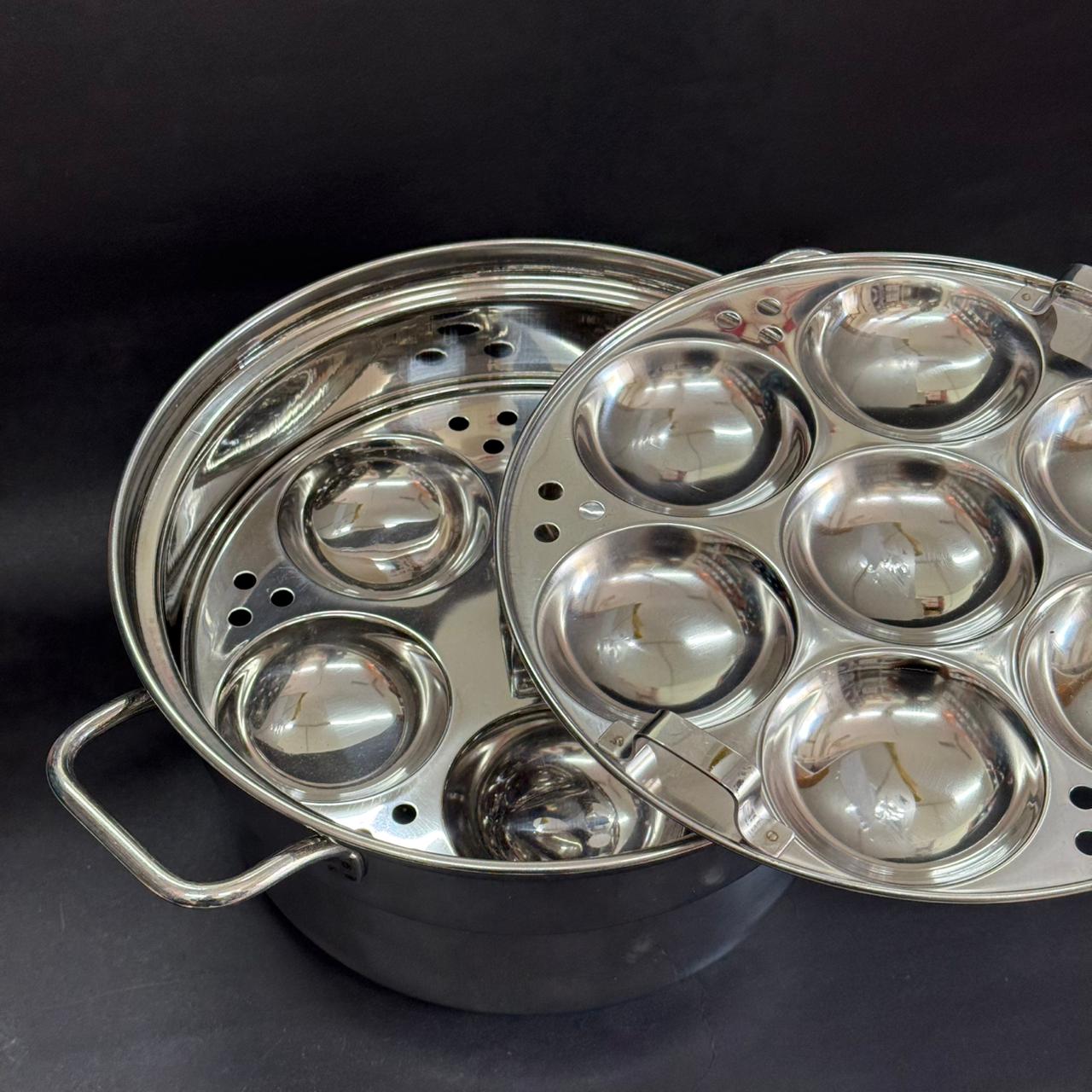 Chettinad 12 Idly Pot with Handle – Salem Stainless Steel