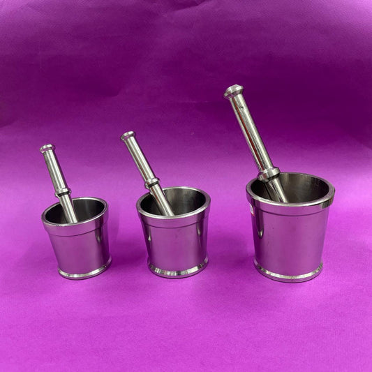 Morter and Pestle  Stainless Steel Idikal