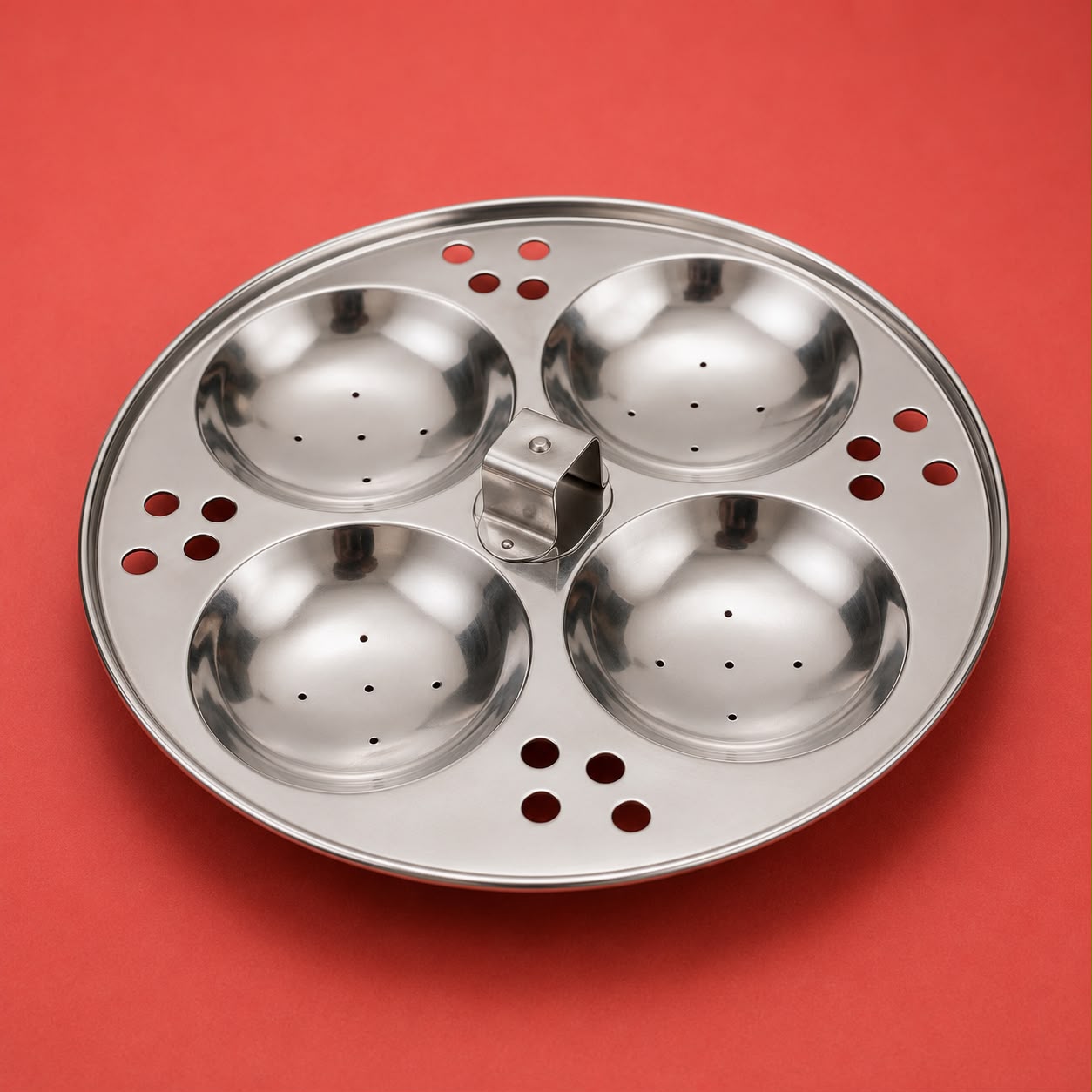 13 Idlis in 3 Plates (4+4+5) IDLI PANAI – Complete Stainless Steel