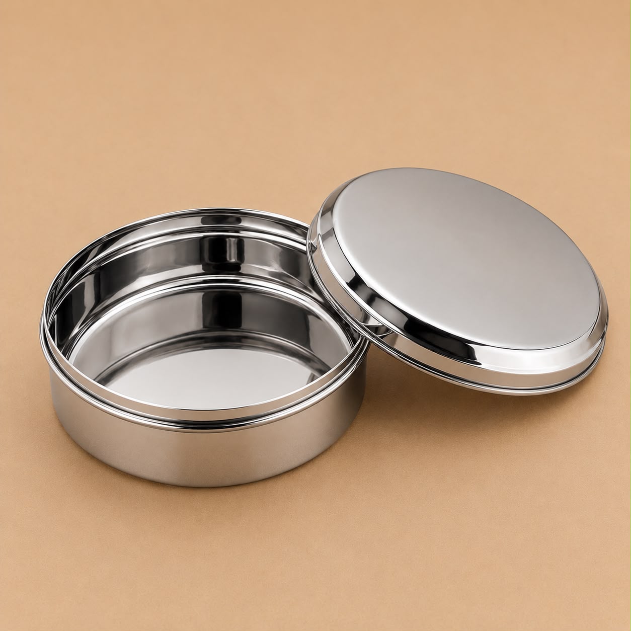Plain Chappathi Box in Stainless Steel