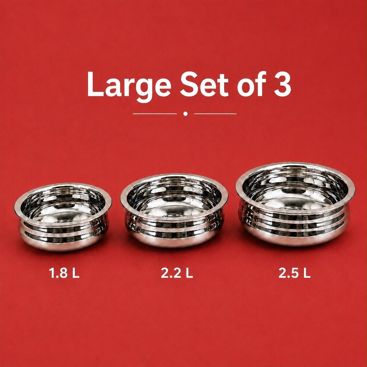 Shallow Cook & Serve Handi – Stainless Steel