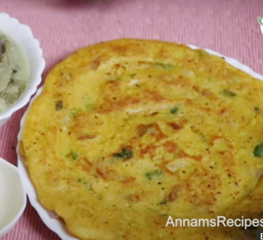 Crispy adai dosa made with Annam's Adai Dosa Mix (Adai Maavu)