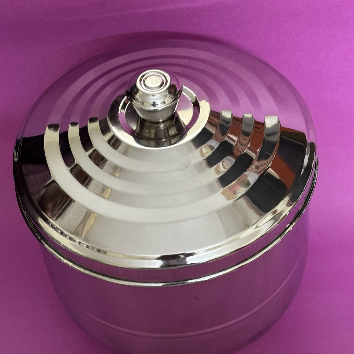 Appalam Strainer & Storage Container – top lid close-up