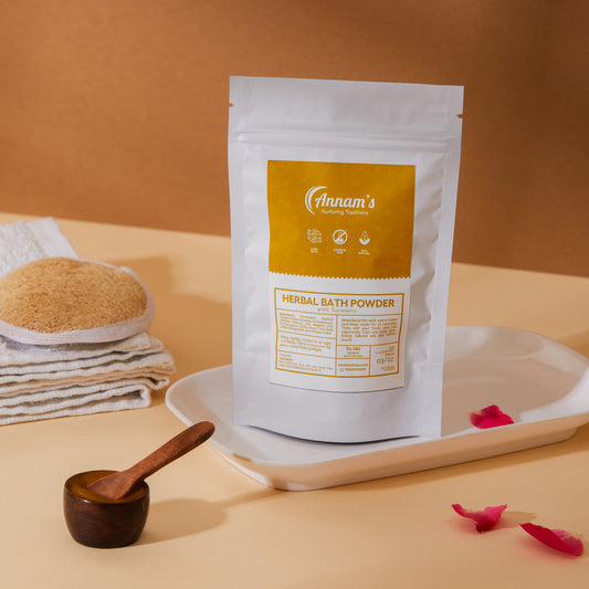Experience ultimate relaxation and rejuvenation with our Annam's Bath Powder – Ubtan powder