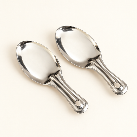 Annam's Idli Taking Spoon – plain, pair of 2