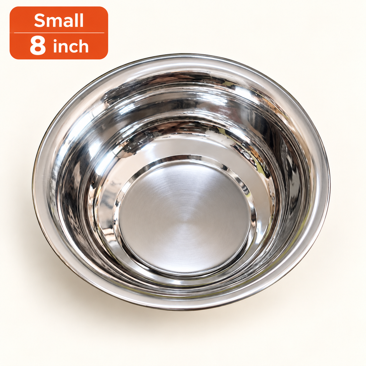Annam's Mixing Basin in stainless steel – small, 8 inch