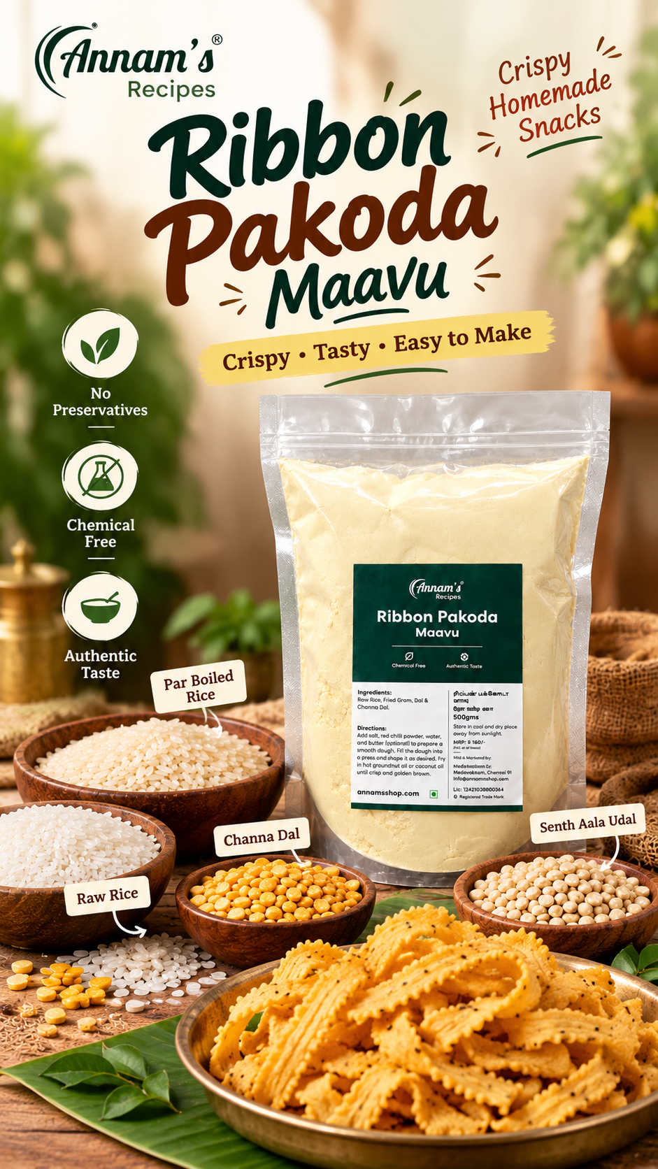 Annam's Ribbon Pakoda Maavu – banner, large
