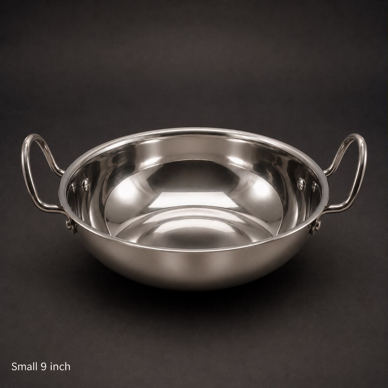 Large Salem Steel Flat Bottom Kadai 