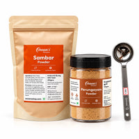 Annam's Sambar Powder and Perungayam Trial Combo with free stainless steel chutney ladle