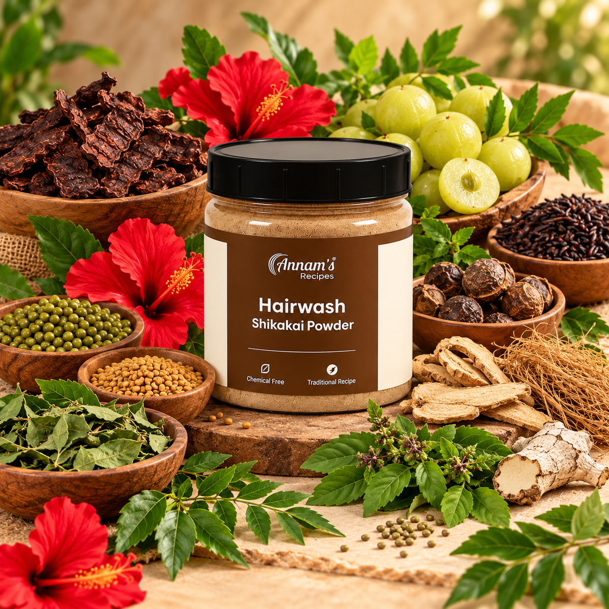 Shikakai Hair Wash Powder banner