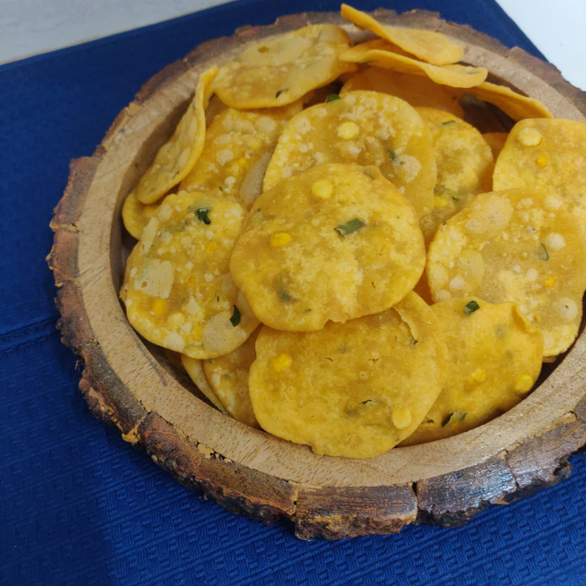 Crispy thattai made with Annam's Thattai Maavu – finished recipe